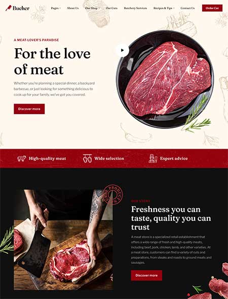 Bucher-WordPress-Theme