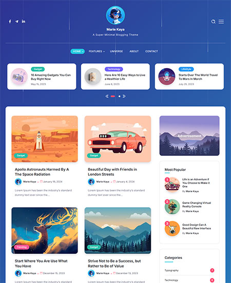 Cavin-Minimal-Blog-Theme