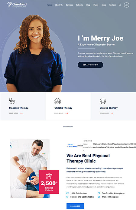 Chirokind-WordPress-Theme
