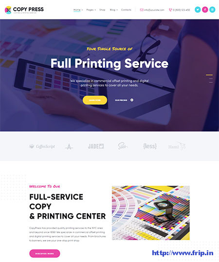 Print Shop WordPress Themes