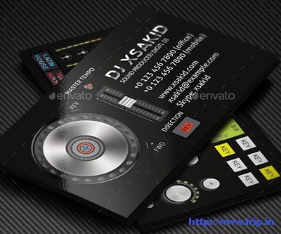 10 Best Dj Business Cards Templates 2020 Frip In