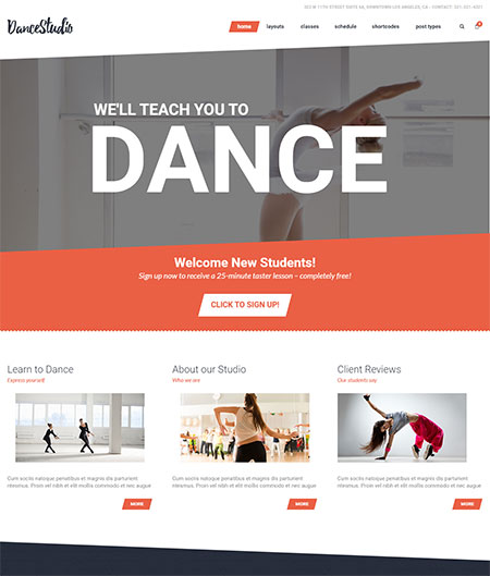 Dance-Studio-WordPress-Theme