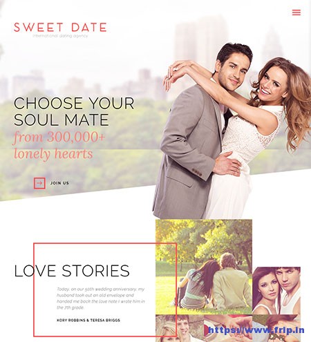 Dating-Responsive-Website-Template