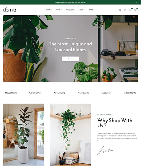 Demia-Plants-Store-Theme