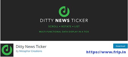 Ditty-News-Ticker-Plugin