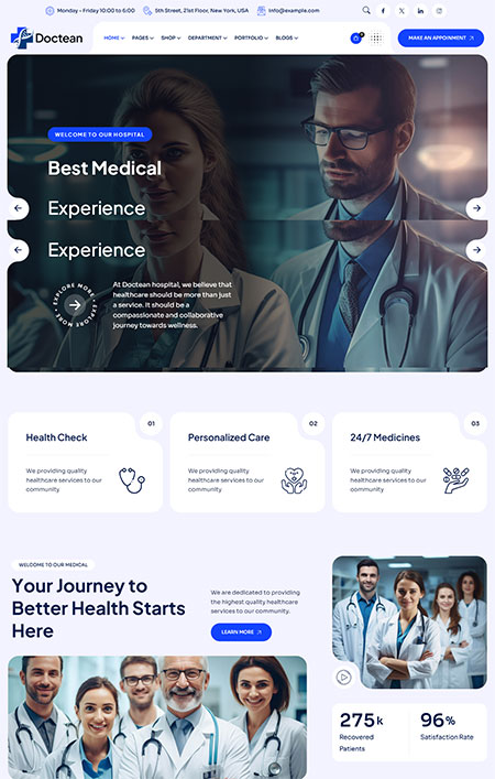 Doctean-HealthCare-WordPress-Theme