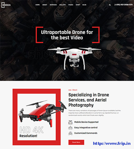 Dronza-Drone-Aerial-Photography-WordPress-Theme