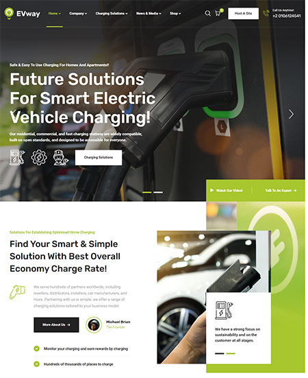 Electric Vehicle WordPress Theme