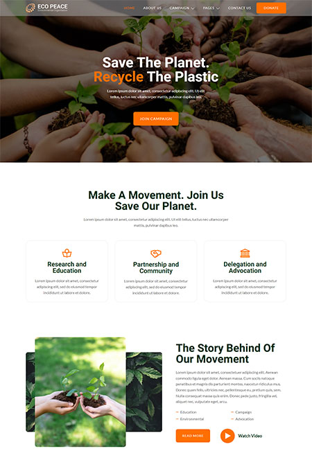 EcoPeace-NGO-FSE-WordPress-Theme
