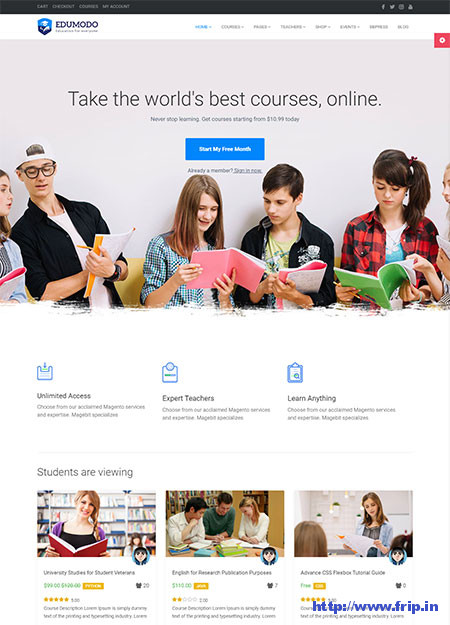 Edumodo-Education-WordPress-Theme