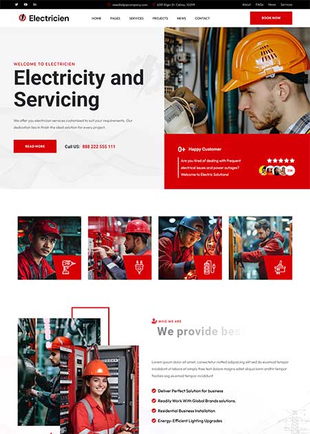 Electricien-Electrician-WordPress-Theme
