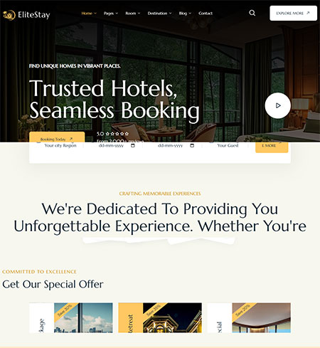 EliteStay-Hotel-Booking-Theme