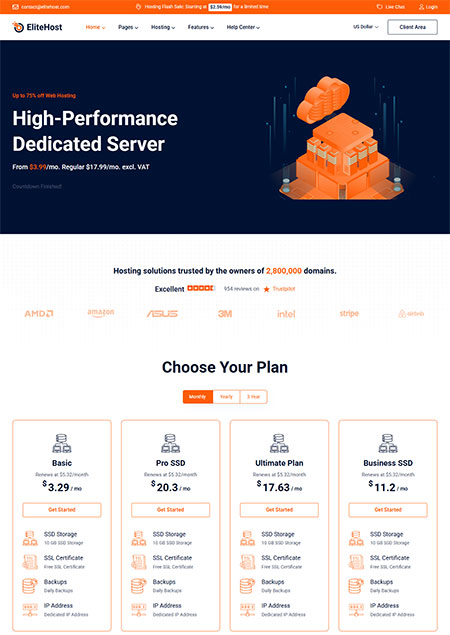 Elitehost-WHMCS-WordPress-Theme