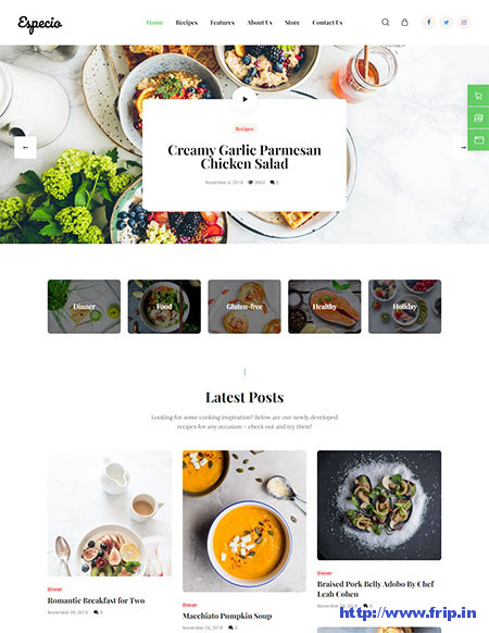 Especio-Food-Blog-Theme
