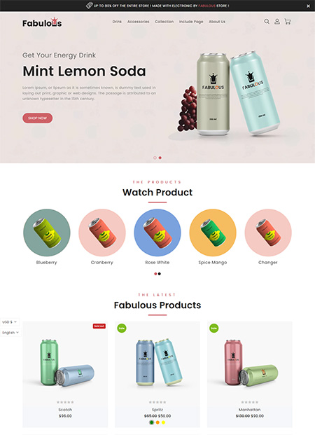 Fabulous-Single-Product-Theme