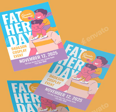 Fathers-Day-Flyer-Set