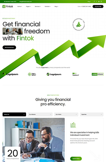 Fintok-WordPress-Theme