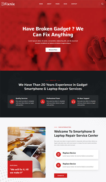 Fixnix-WordPress-Theme