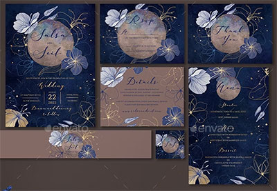 Flower-Wedding-Invitation-Set-1