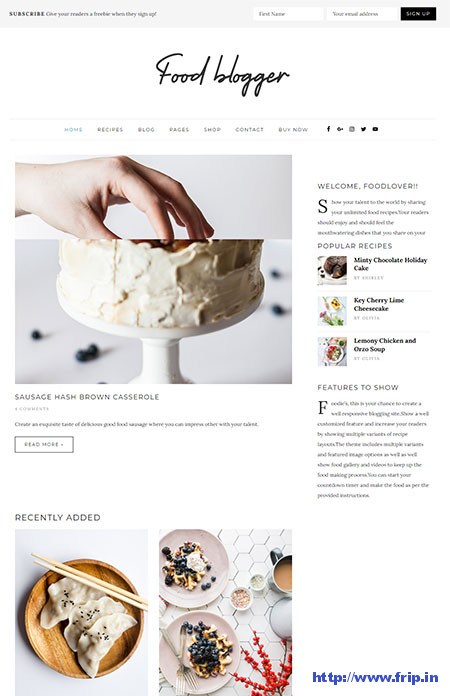 Food-Blogger-WordPress-Theme