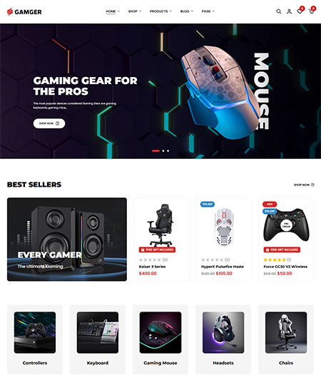 Gamger-WooCommerce-Theme