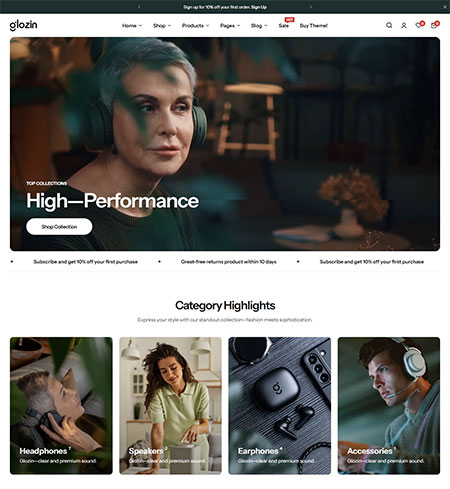 Glozin-WooCommerce-Theme