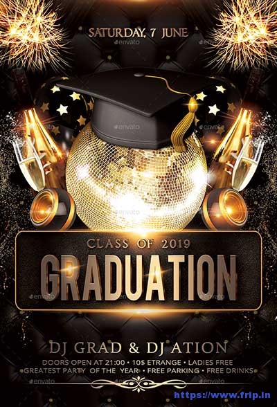 25 Best Graduation Party Flyer Print Templates 2020 | Frip.in