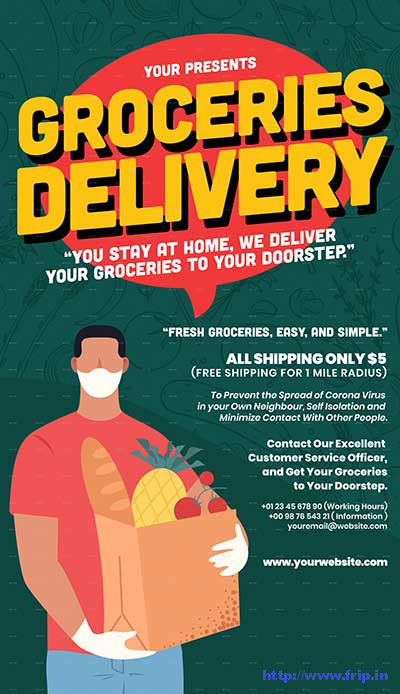Groceries-Delivery-Flyer