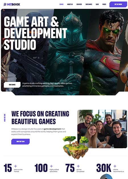 Hitboox-Games-Studio-Theme