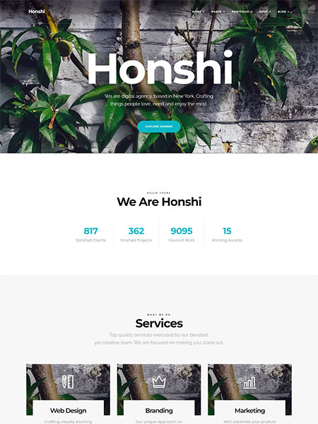 Honshi-Creative-Portfolio-Theme
