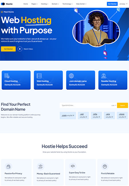 Hostie-Web-Hosting-Theme
