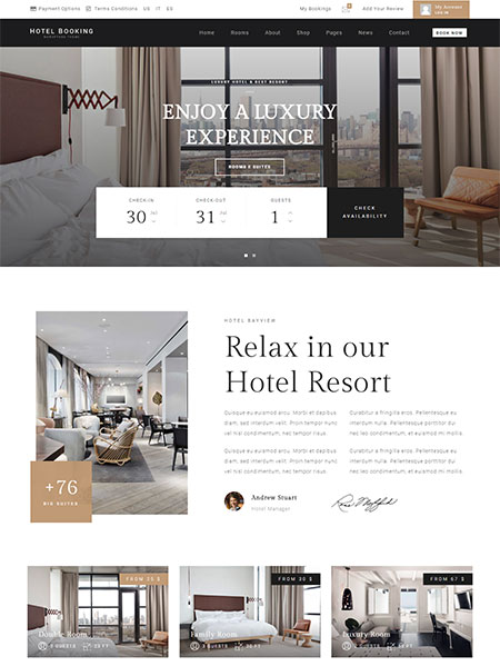 Hotel-Booking-WordPress-Theme