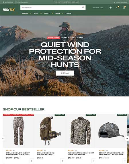 Huntix-–-Hunting-Gear-WooCommerce-Theme