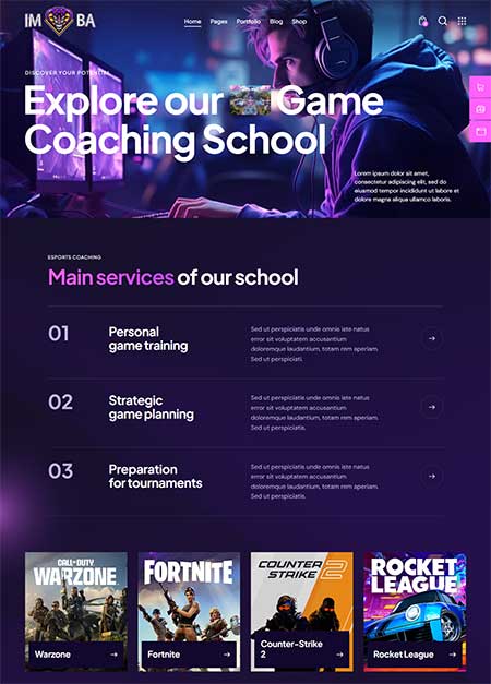 Imba-Gaming-WordPress-Theme
