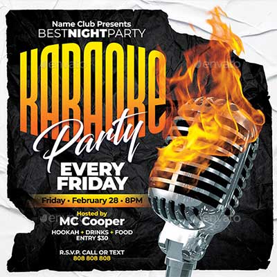 Karaoke-Flyer