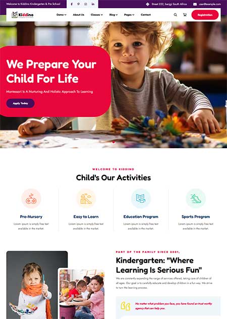 Kiddino-Kindergarten-HTML-Template