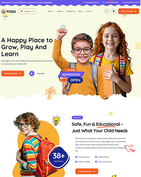 Kidza-Kindergarten-HTML5-Template