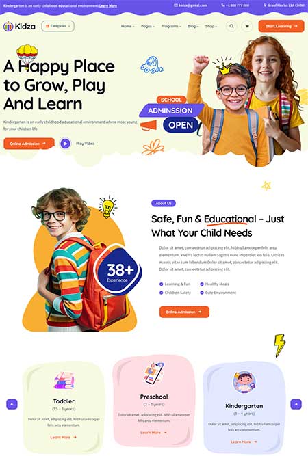 Kidza-WordPress-Theme