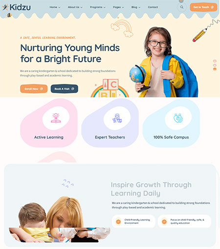 Kidzu-School-HTML5-Template
