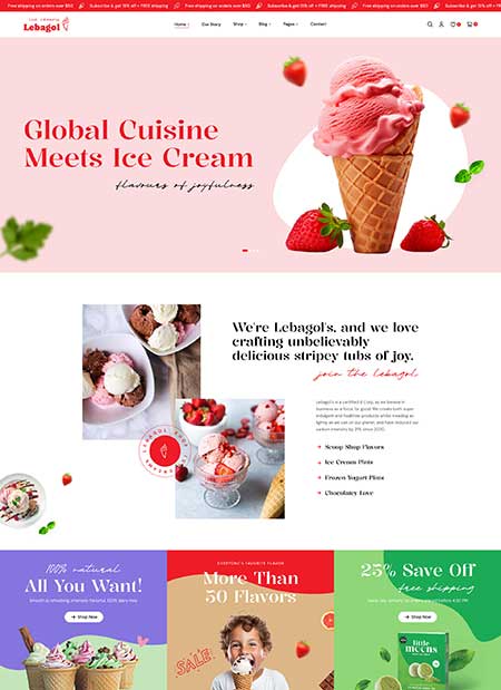 Lebagol-Ice-Cream-WordPress-Theme
