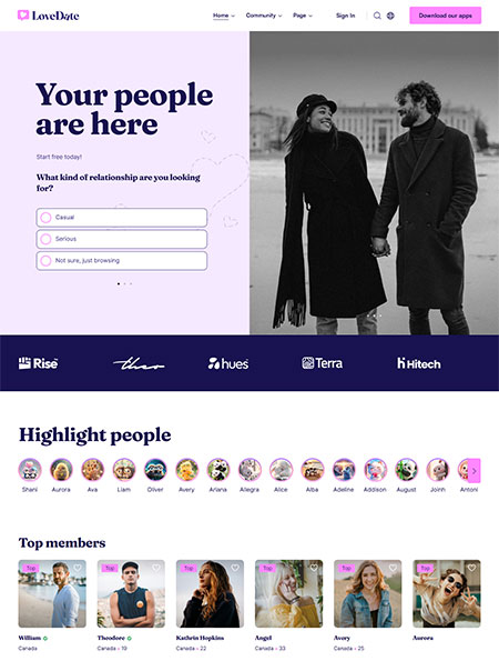 LoveDate-WordPress-Theme