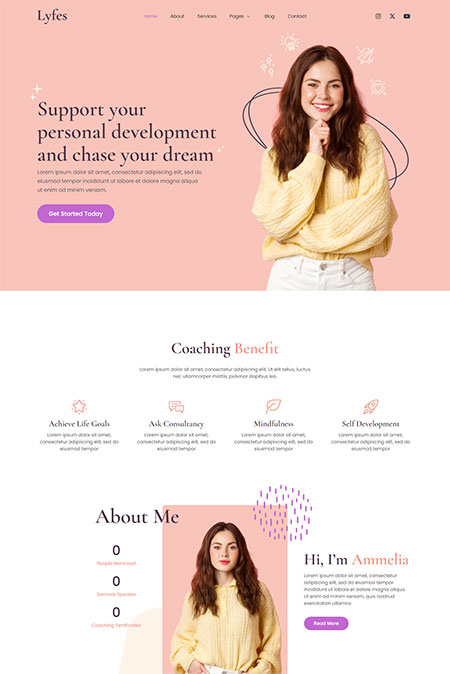 Lyfes-Feminine-WordPress-Theme
