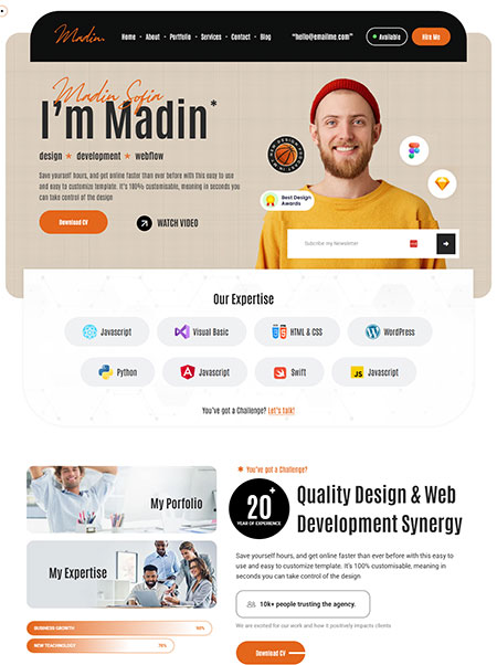Madin-WordPress-Theme