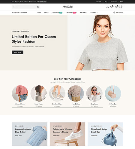 Majori-Minimal-WooCommerce-Theme