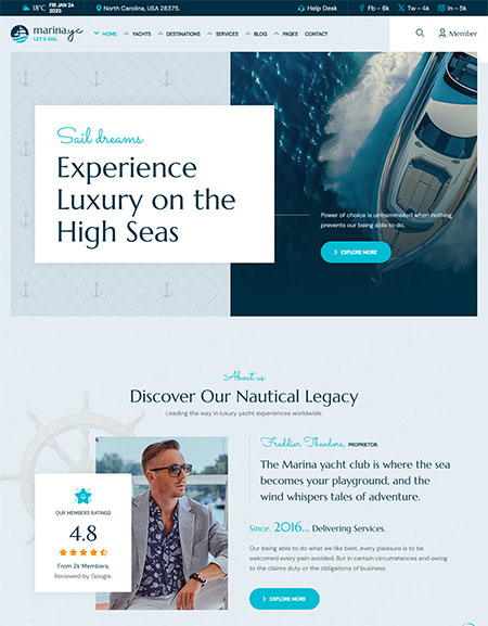 Marina-WordPress-Theme