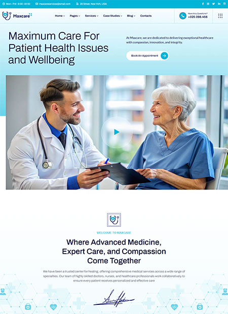 Maxcare-Medical-WordPress-Theme