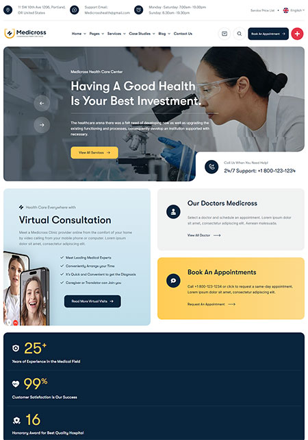 Medicross-WordPress-Theme