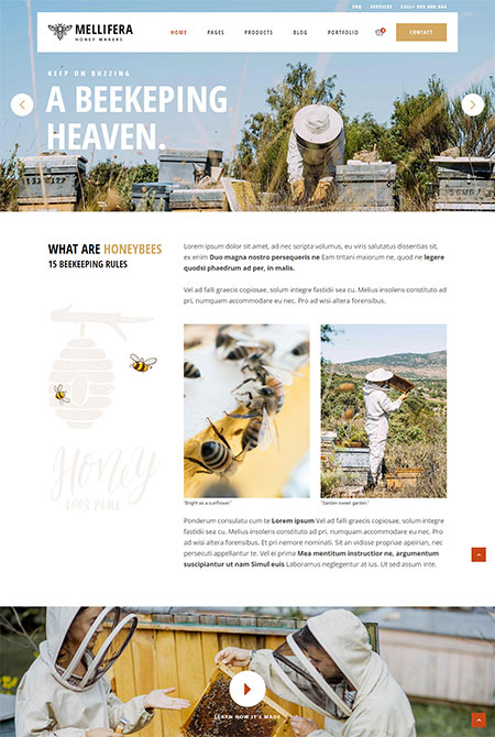 Mellifera-Beekeeping-WordPress-Theme