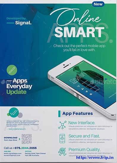 Mobile-Apps-Flyer-Templates