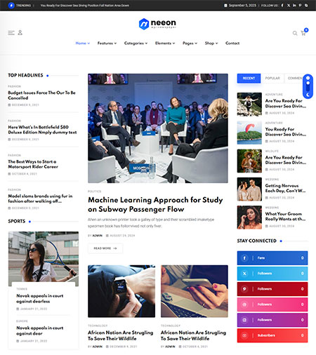 Neeon-WordPress-Theme
